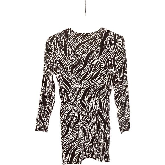 The Kooples Printed V Neck Short Mini Dress - Picture 11 of 13
